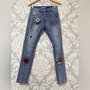 • LEXXURY Patch High Rise‎ Skinny Jeans